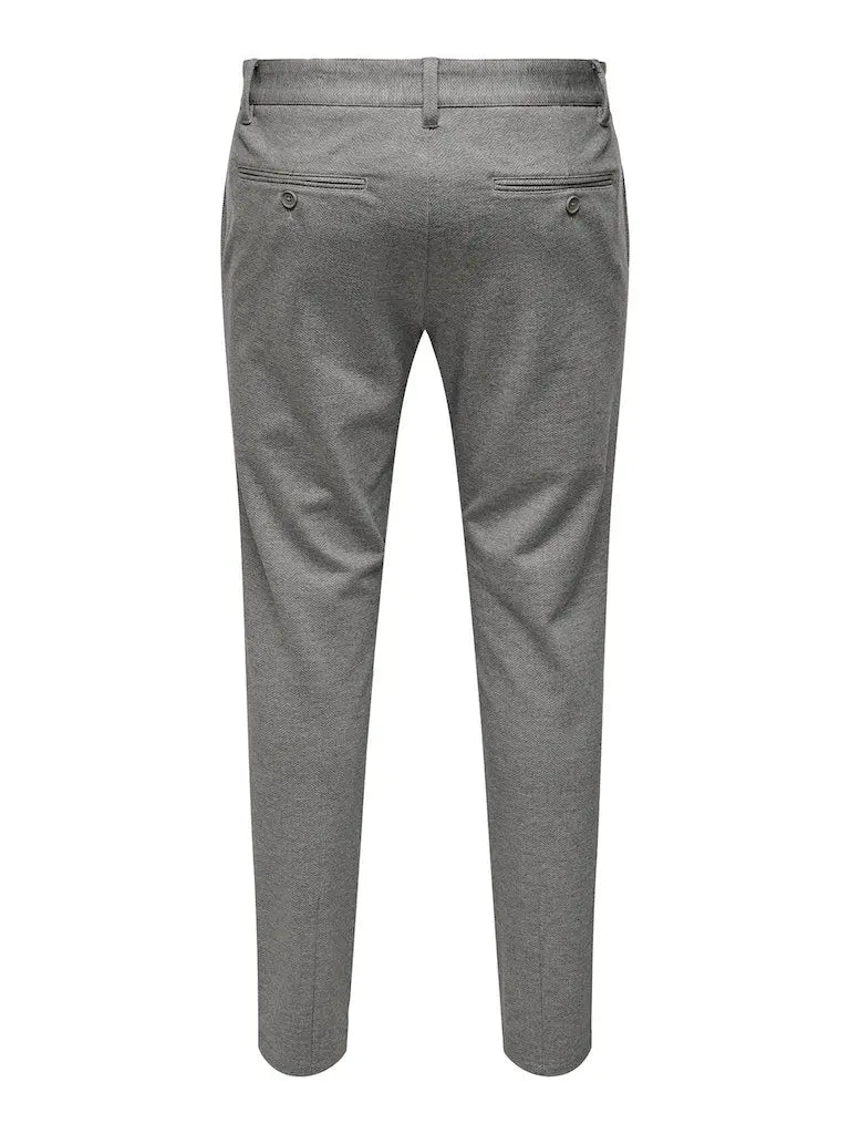 Flex pant Herringbone 2911 - Chinchilla Only & Sons