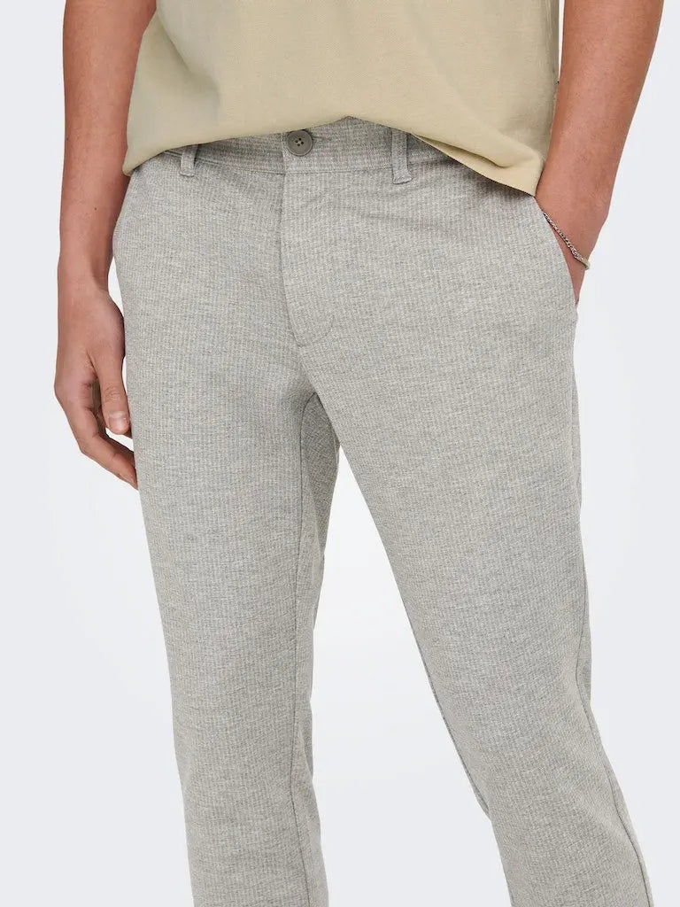 Flex pant Stripe 02091 - Chinchilla Only & Sons