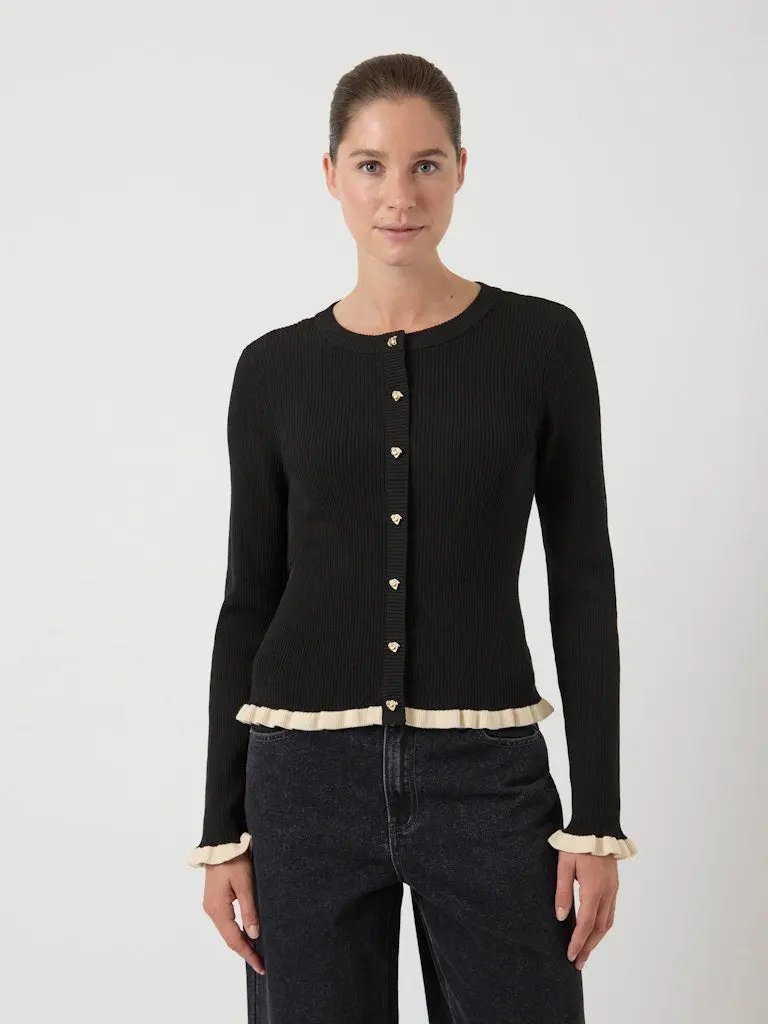 Floma Cardigan - Black Detail Y.A.S