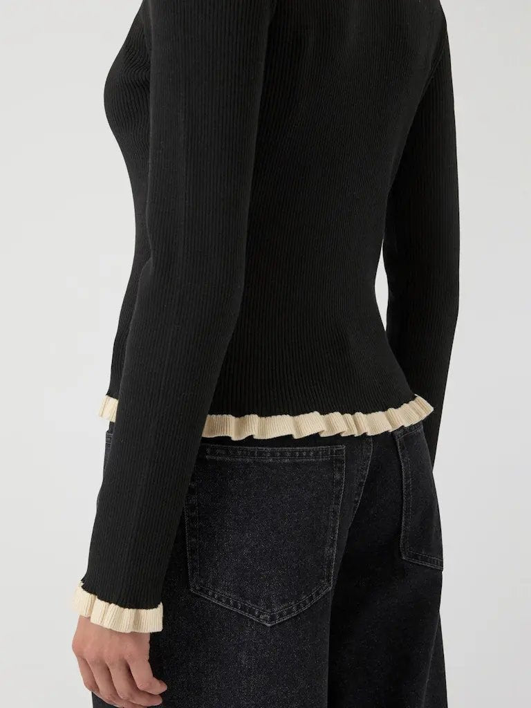 Floma Cardigan - Black Detail Y.A.S