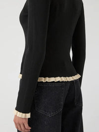 Floma Cardigan - Black Detail Y.A.S