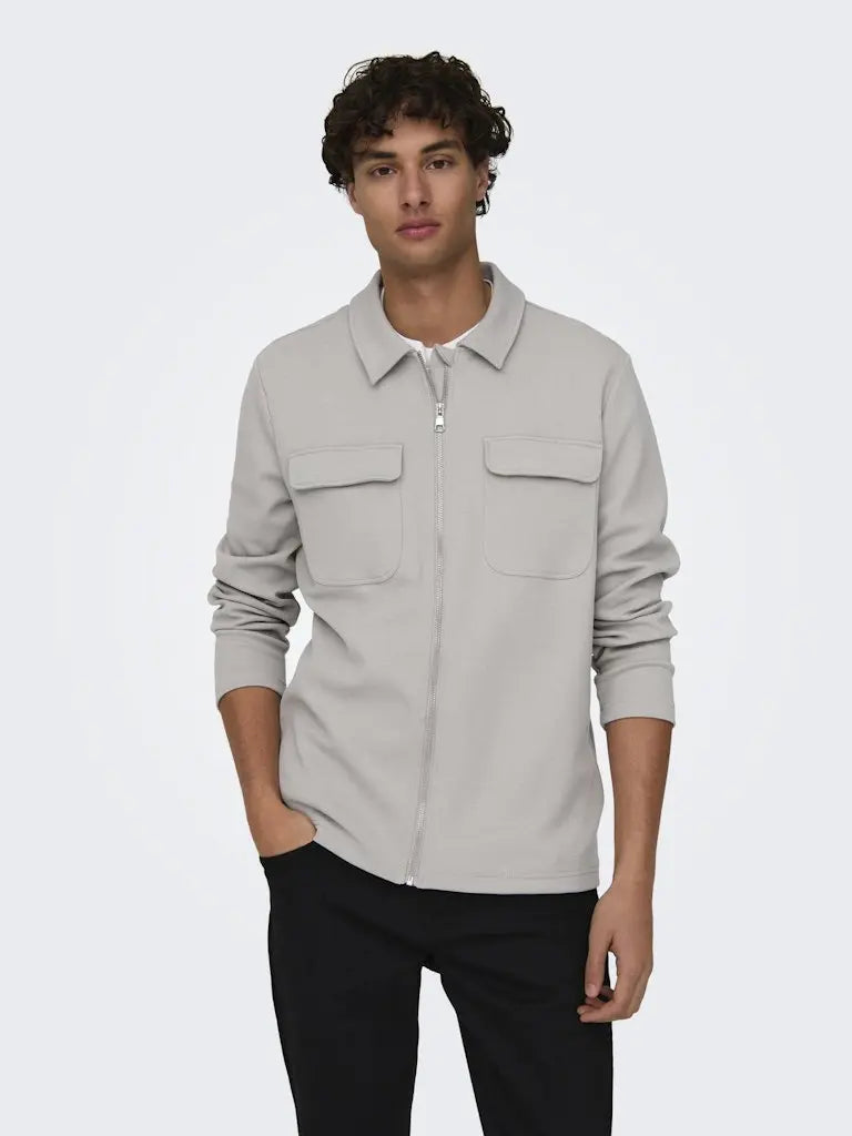 Kodyl Overshirt m/Full Zip - Ash Only & Sons