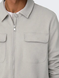 Kodyl Overshirt m/Full Zip - Ash Only & Sons