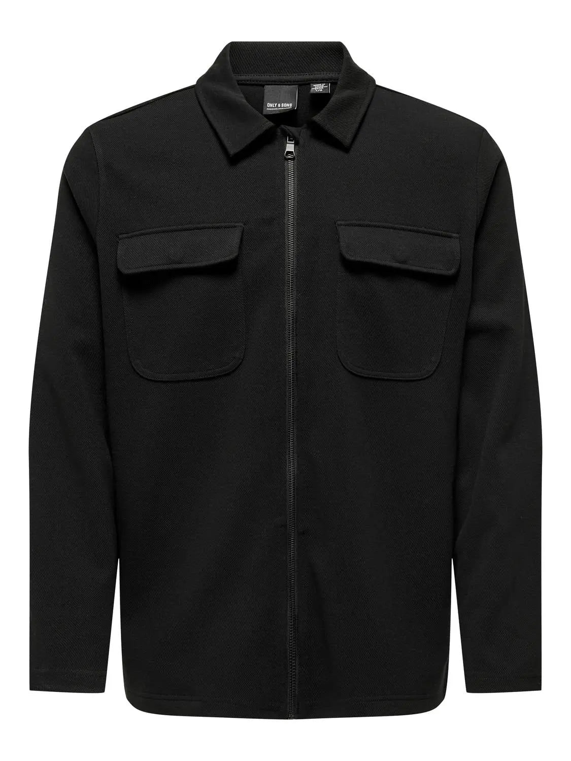 Kodyl Overshirt m/Full Zip - Black Only & Sons