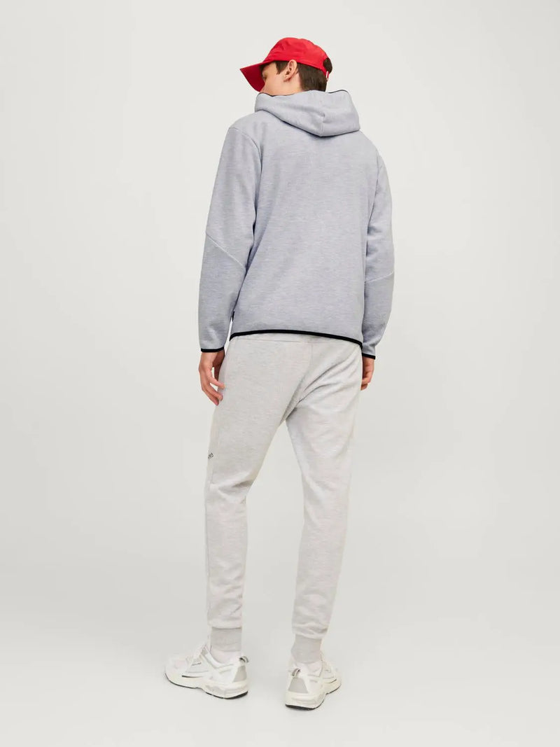 Fusion Hettegenser m/zip - Light Grey Melange Jack&Jones