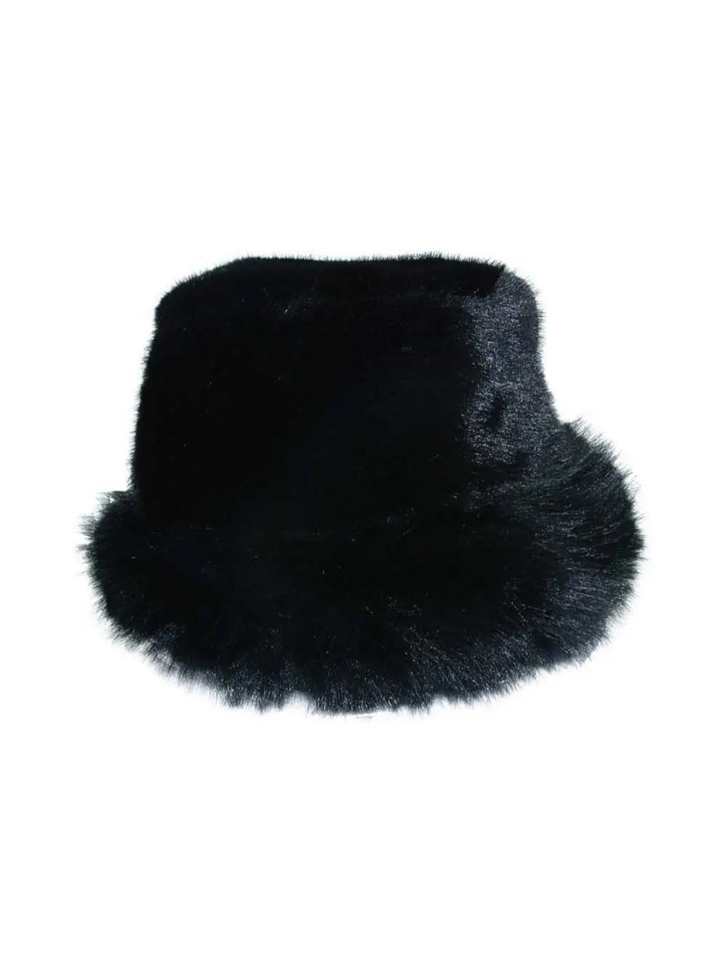 Fuskepels Hatt - Sort TBS