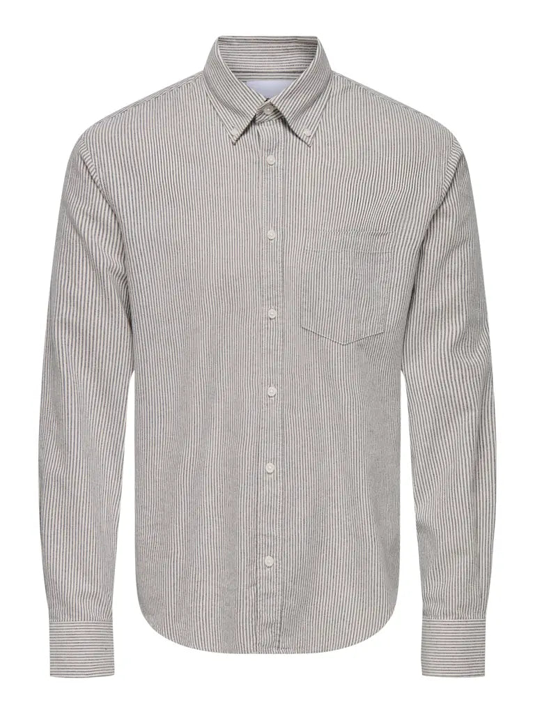 Gaton Regular Skjorte - Blue Night Stripe Only & Sons