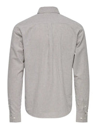 Gaton Regular Skjorte - Blue Night Stripe Only & Sons