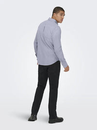 Gaton Regular Skjorte - Blue Nights Only & Sons