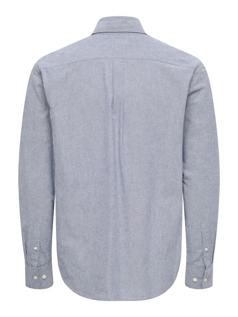 Gaton Regular Skjorte - Blue Nights Only & Sons