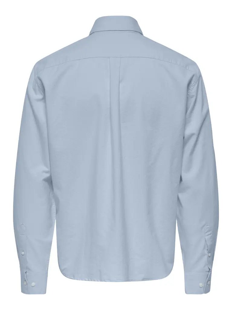 Gaton Regular Skjorte - Cashmere Blue Detail Only & Sons