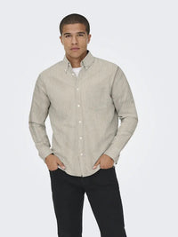 Gaton Regular Skjorte - Falcon Stripe Only & Sons