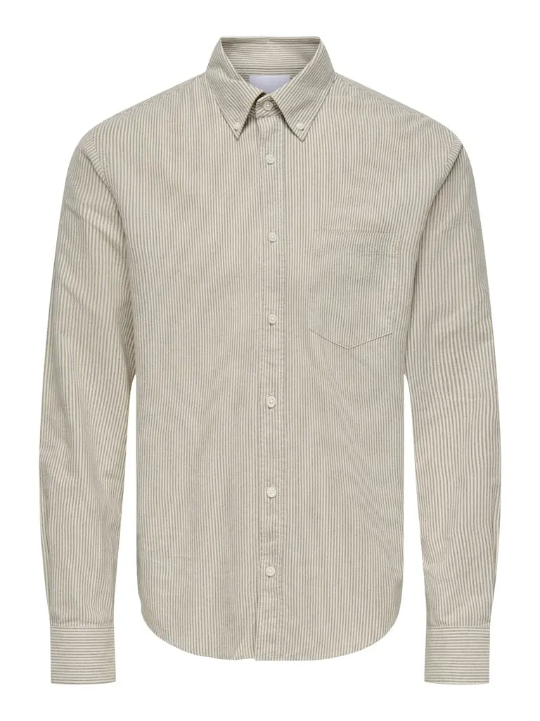 Gaton Regular Skjorte - Falcon Stripe Only & Sons