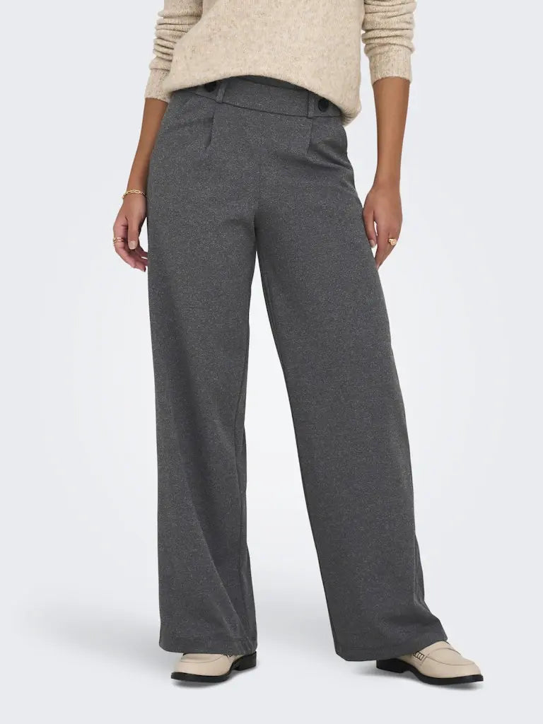Geggo Wide Leg - Medium Grey Melange JDY