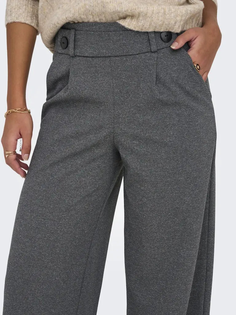 Geggo Wide Leg - Medium Grey Melange JDY