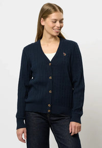 Gill Kabel Cardigan - Dark Sapphire U.S. Polo Assn. W