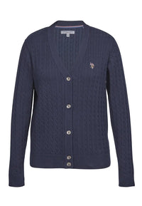 Gill Kabel Cardigan - Dark Sapphire U.S. Polo Assn. W