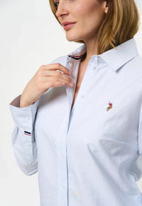 Gina Oxford Skjorte - Light Blue Stripes U.S. Polo Assn. W