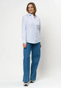 Gina Oxford Skjorte - Light Blue Stripes U.S. Polo Assn. W