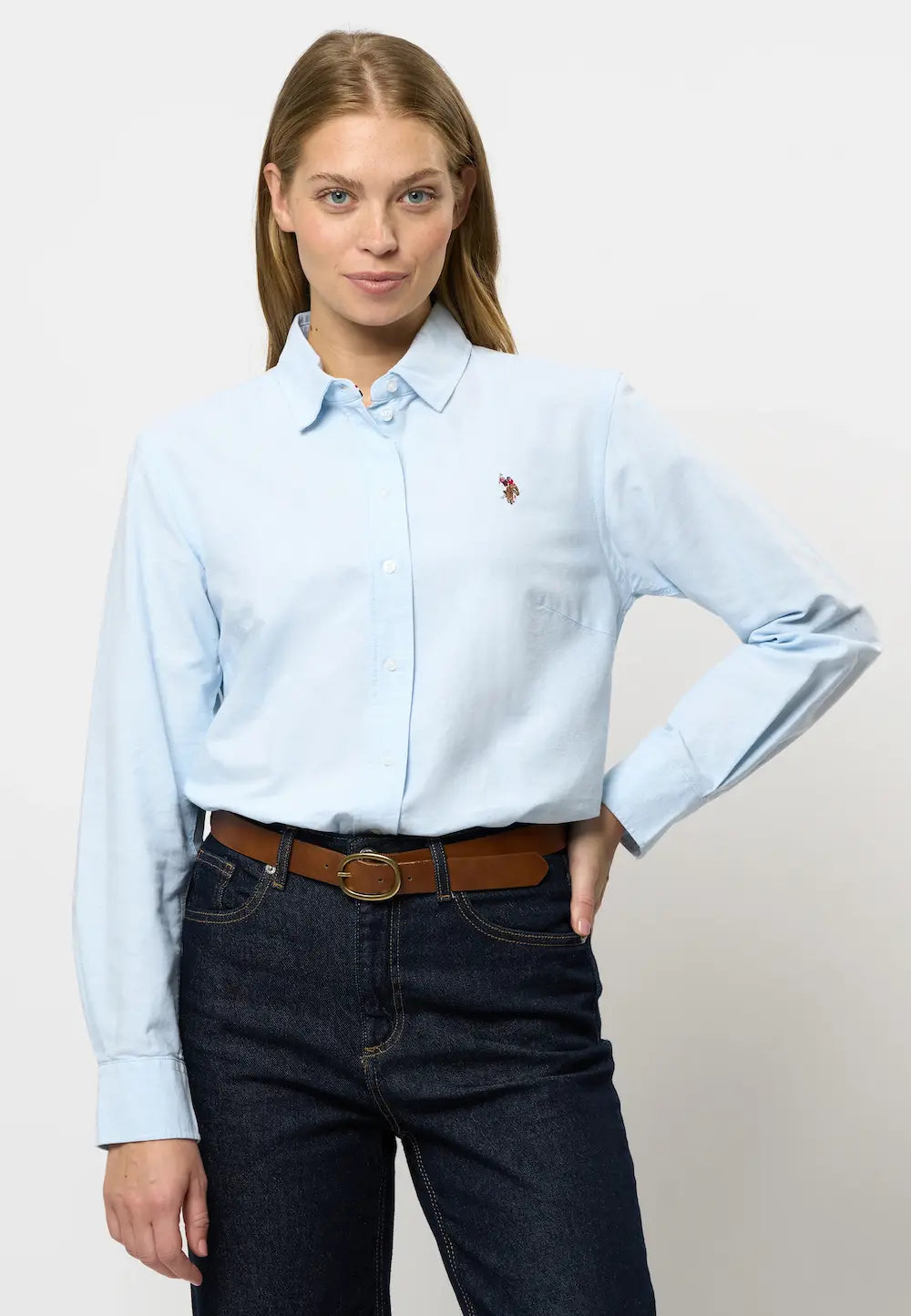 Gina Oxford Skjorte - Light Blue U.S. Polo Assn. W