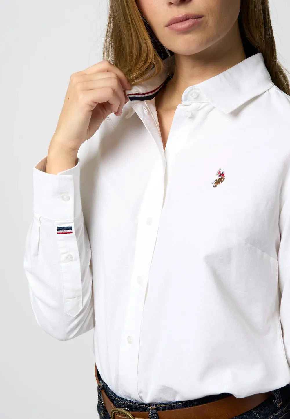 Gina Oxford Skjorte - White U.S. Polo Assn. W