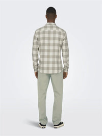 Gudmund Skjorte Check - Antique White Only & Sons