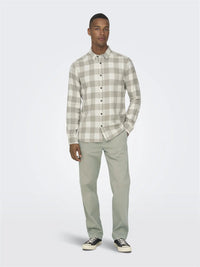 Gudmund Skjorte Check - Antique White Only & Sons