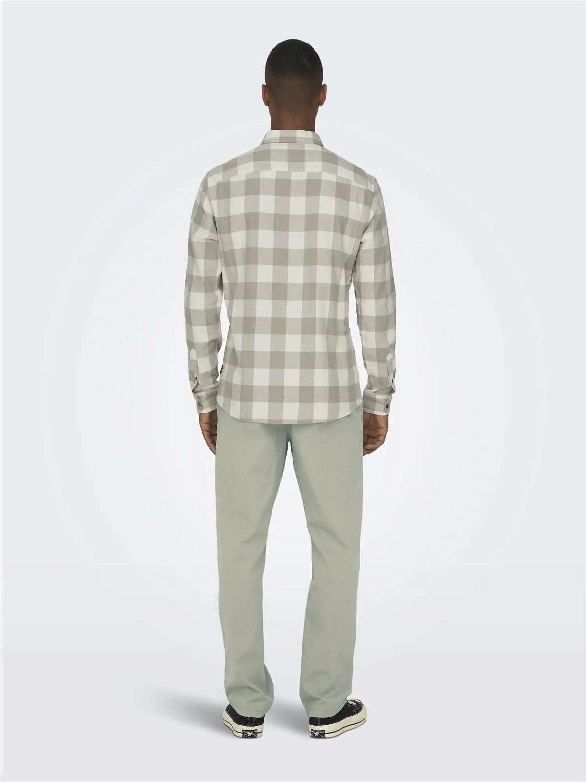 Gudmund Skjorte Check - Antique White Only & Sons