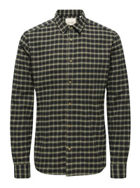Gudmund Skjorte Check - Black Checks Only & Sons