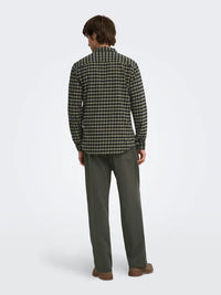 Gudmund Skjorte Check - Black Checks Only & Sons