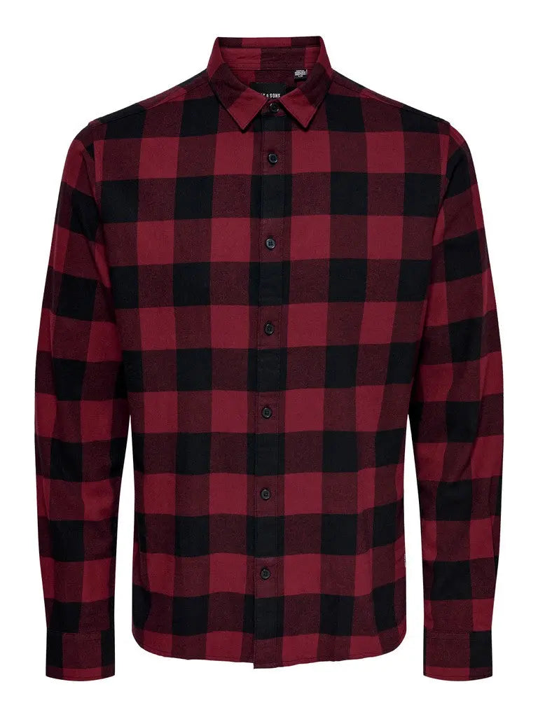 Gudmund Skjorte Check - Cabernet Only & Sons