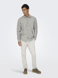 Gudmund Skjorte Check - Egret Checks Only & Sons
