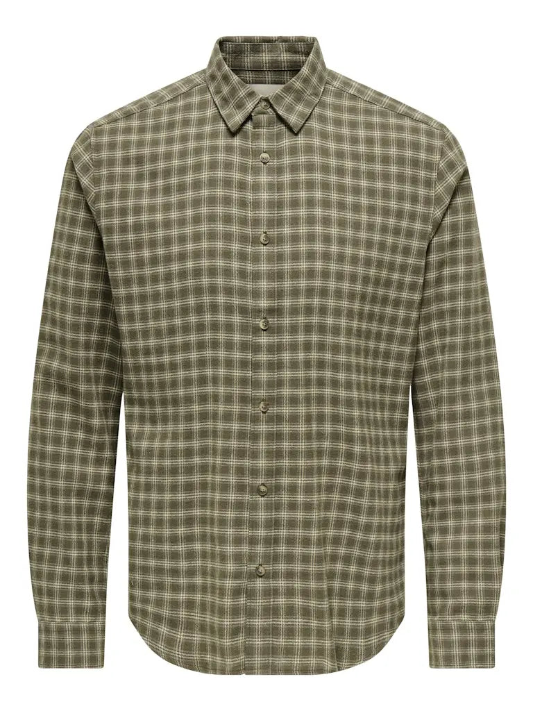 Gudmund Skjorte Check - Forest Night Checks Only & Sons