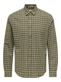 Gudmund Skjorte Check - Forest Night Checks Only & Sons