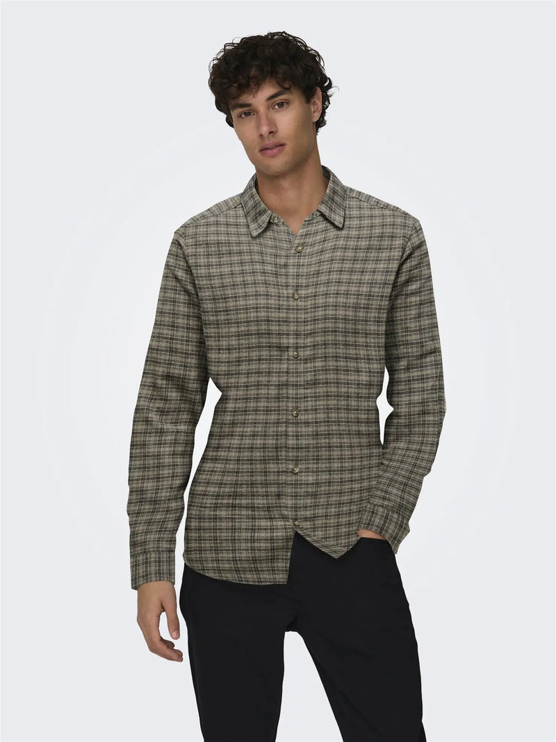 Gudmund Skjorte Check - Walnut Checks Only & Sons