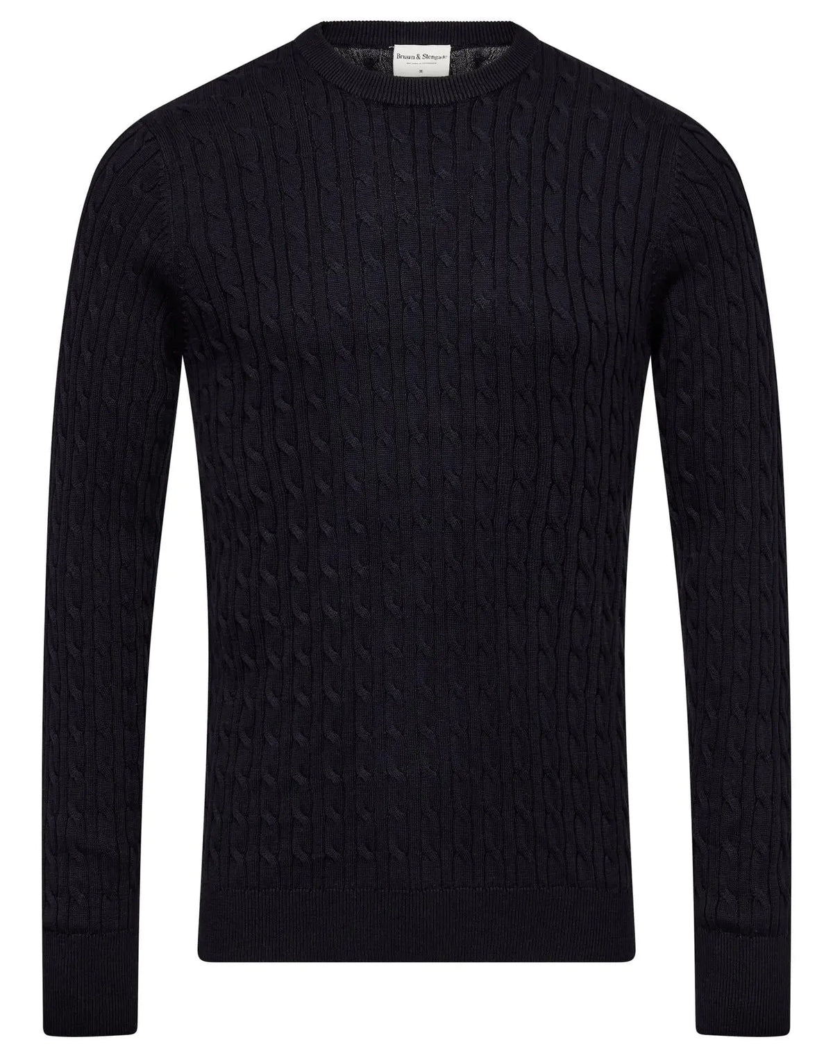 Guizchou Kabelstrikk Genser - Navy Bruun & Stengade