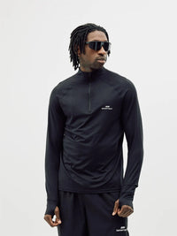 Half zip midlayer - Black Bareen