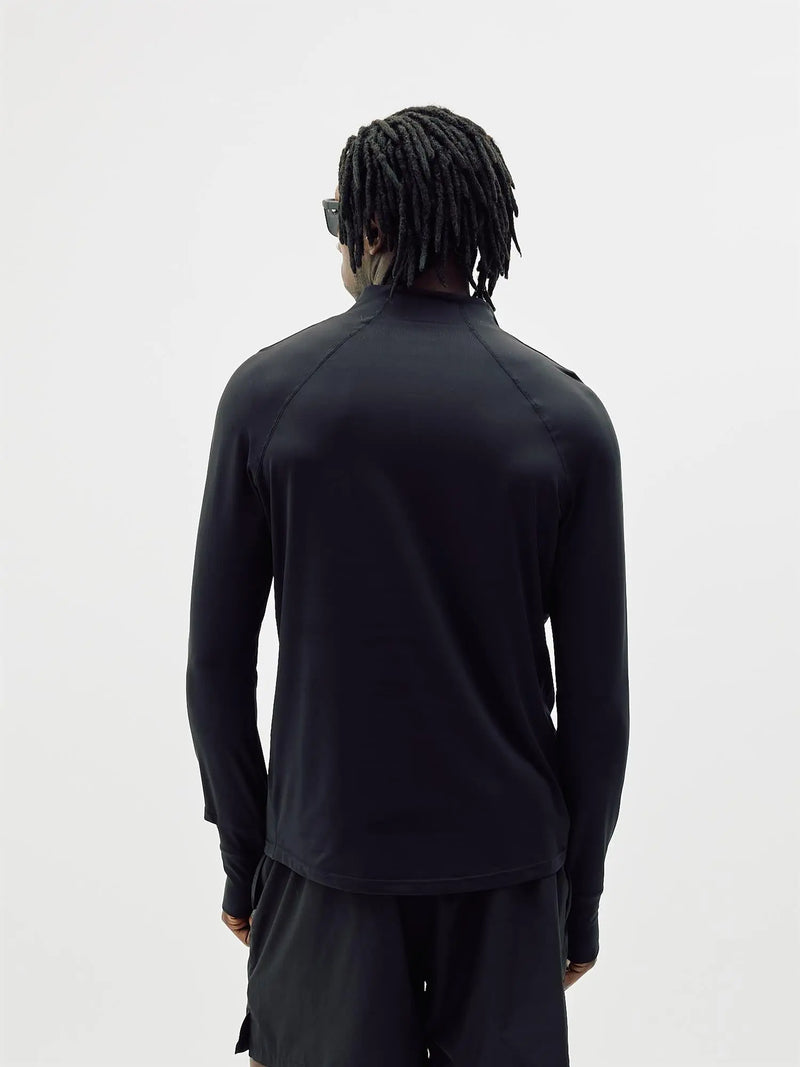 Half zip midlayer - Black Bareen