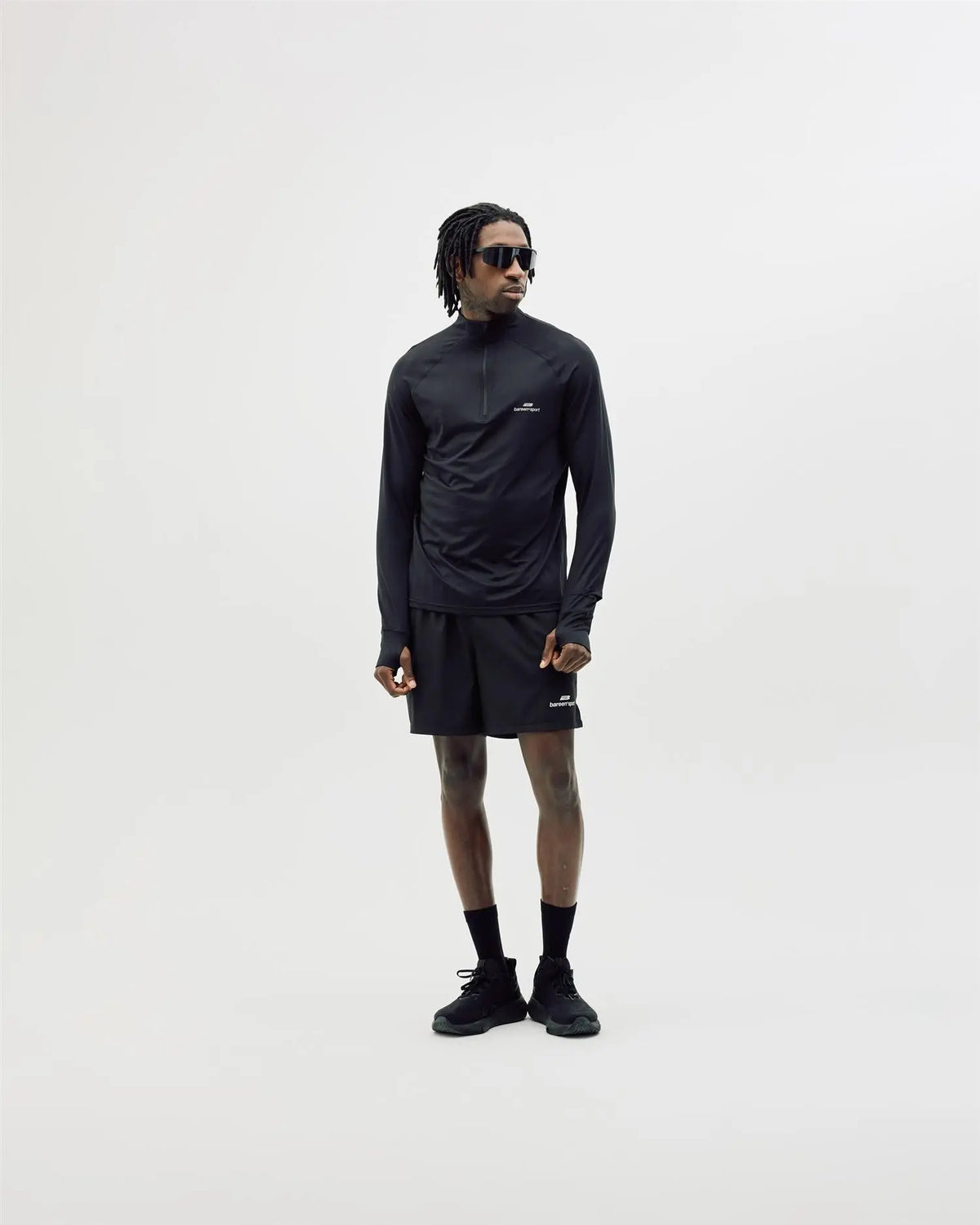 Half zip midlayer - Black Bareen