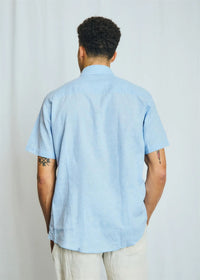 Hauger Linskjorte SS - Light Blue Bruun & Stengade