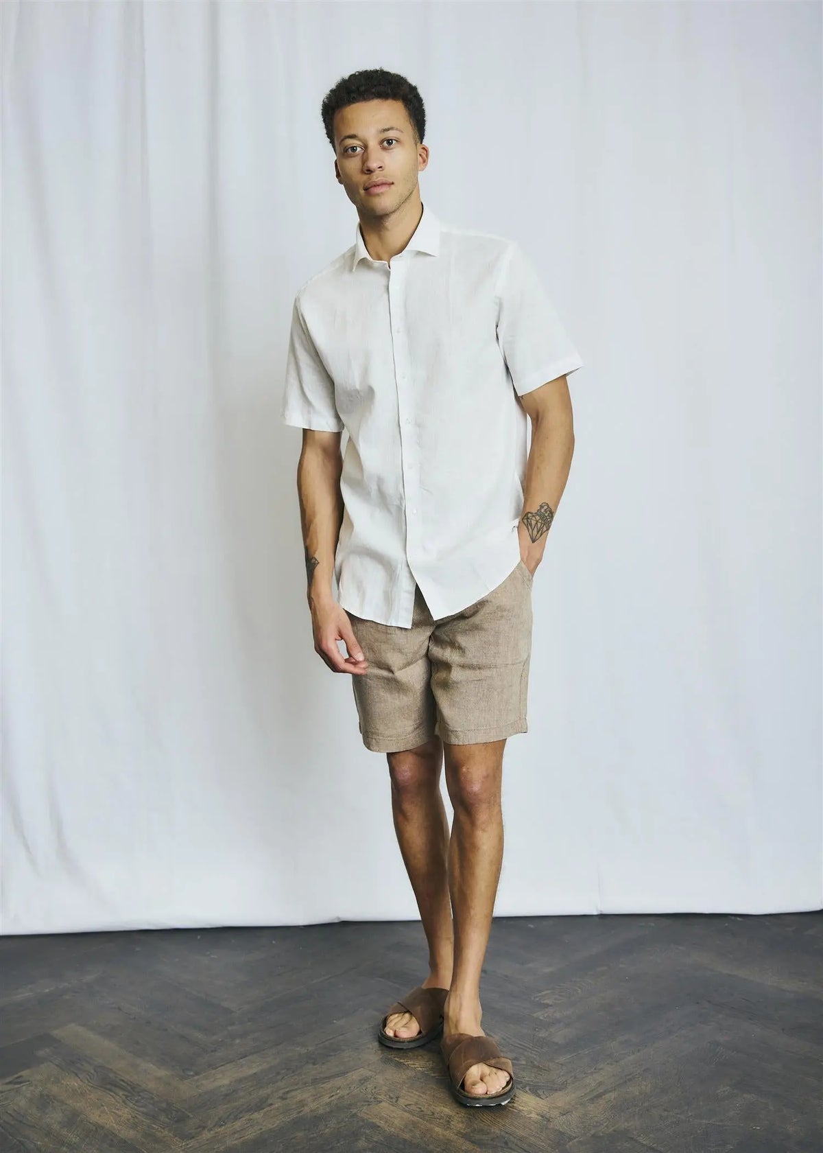 Hauger Linskjorte SS - White Bruun & Stengade