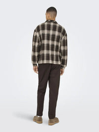 Hendon Overshirt - Coffee Bean Checks Only & Sons