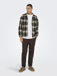 Hendon Overshirt - Coffee Bean Checks Only & Sons