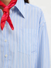 Hotel Amour Skjorte - Light Blue Stripes Selected Femme