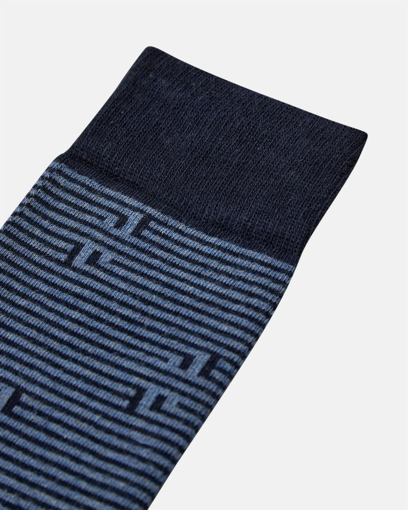 JBS Strømper 81 2498 - Blå Mønstret JBS