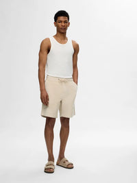 Jace Kordfløyel shorts - Fog Selected Homme
