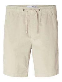 Jace Kordfløyel shorts - Fog Selected Homme