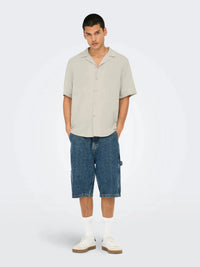 Jannick Resort Skjorte SS - Silver Lining Only & Sons