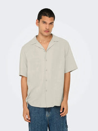 Jannick Resort Skjorte SS - Silver Lining Only & Sons