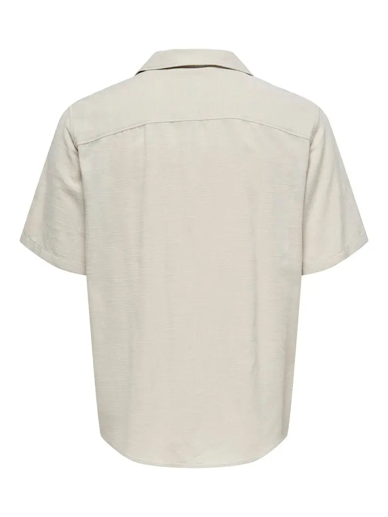 Jannick Resort Skjorte SS - Silver Lining Only & Sons